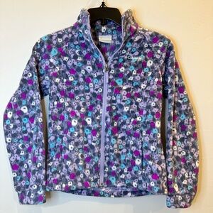 Columbia Floral Print Jacket Girls Size M